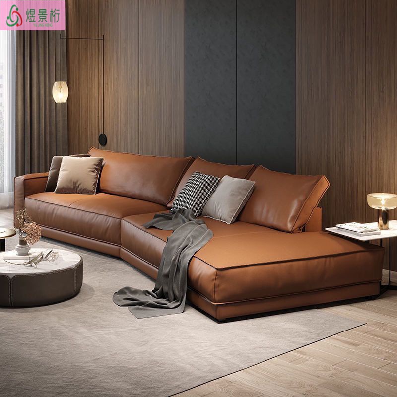 Trendy Irregular Sofa Italian Minimalist Tech Fabric Sofa Modern Large and Small Luxury Living Room Velvet Sofa