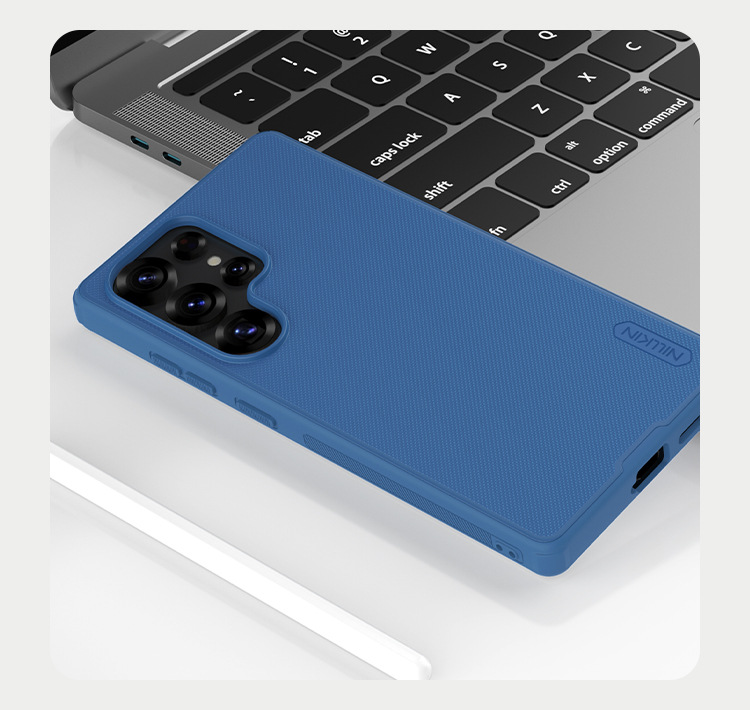 Ốp lưng Nillkin chống rơi mờ nhám Pro cho Samsung S25 Ultra — Shield PRO màu đen, Lá chắn PRO màu xanh lam, Lá chắn PRO màu đỏ, Samsung S25 chi tiết 12
