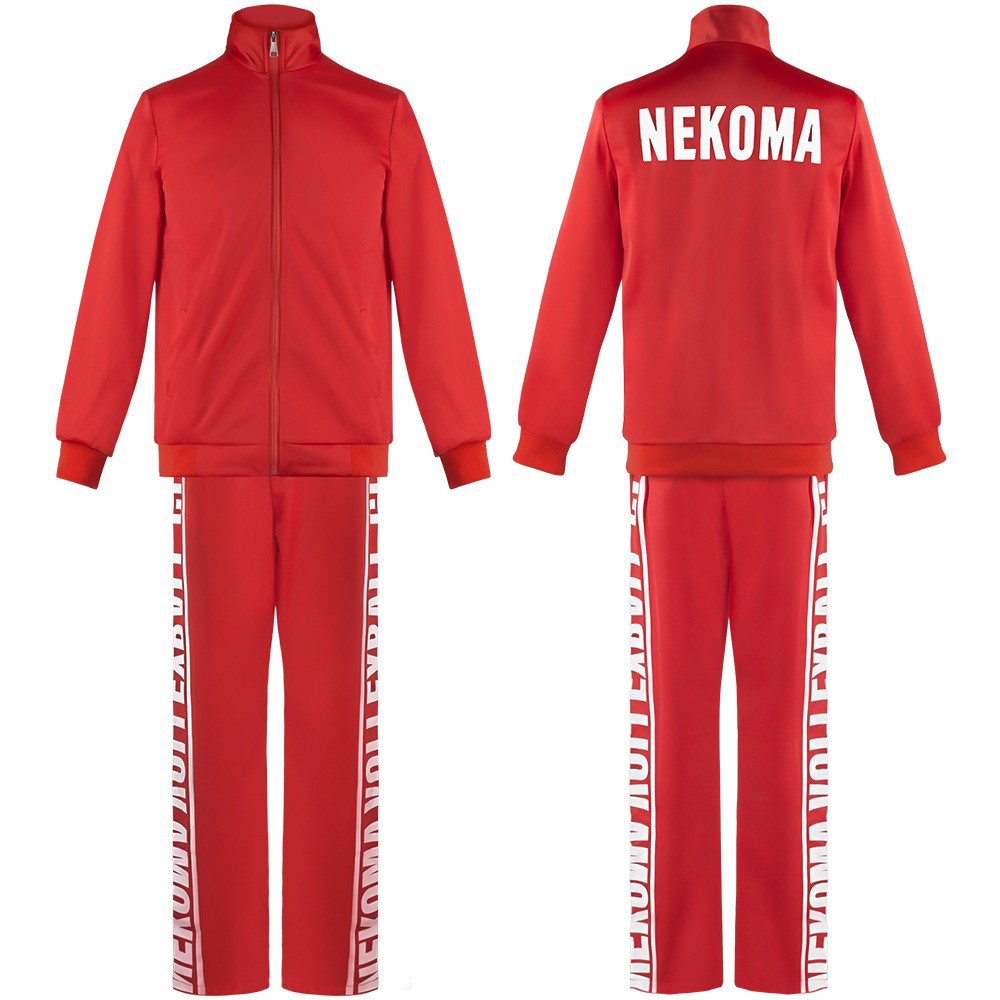 Haikyuu!! High School Volleyball Team Uniform Anime Costume Volleyball Uniform Cosplay Jersey Jacket Set Hoodie