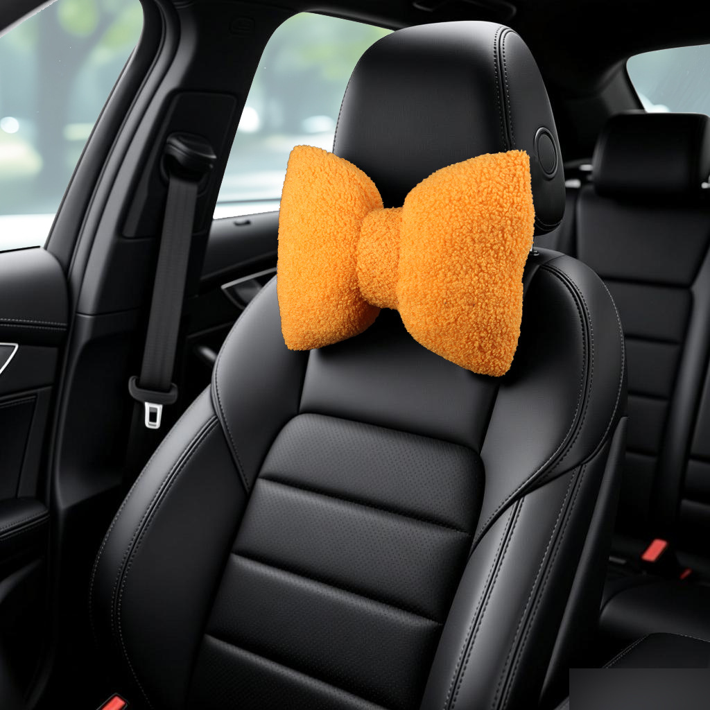 Cochecabezas de automóviles almohada de abrazamiento de cordero calentamiento de cochecabezas de automóviles de invierno protección de cuello accesorios interiores de automóviles simples