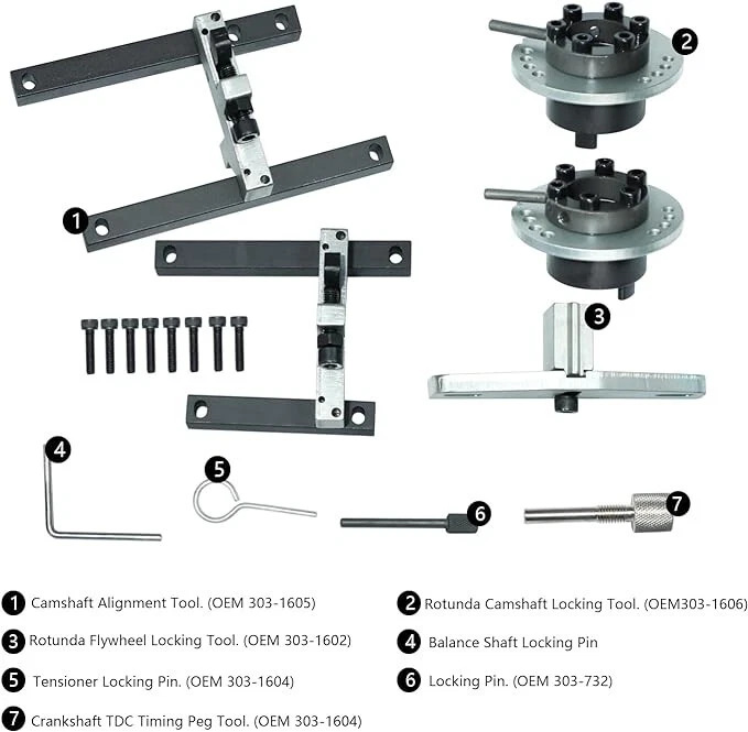 Ford Ecosport 1.0t Engine Timing Tool Set Ford Focus 1.0 Three-Cylinder Engine Timing Tool
