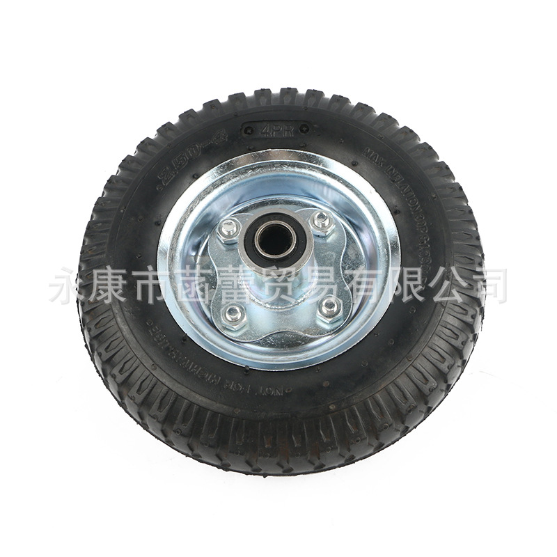2.50-4，4寸胶粉轮 发泡轮 实胎轮 充汽轮 PU轮脚轮