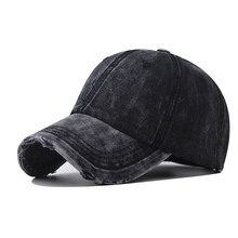 跨境新款牛仔水洗光板棒球帽子男女帽子韩版高品质牛仔鸭舌帽