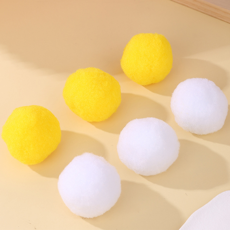 Bola de lana de polipropileno máquina de mahjong automática tarjeta de mesa de limpieza bola de lana bola de algodón de seda de polipropileno accesorios de navidad bola de lana grande al por mayor