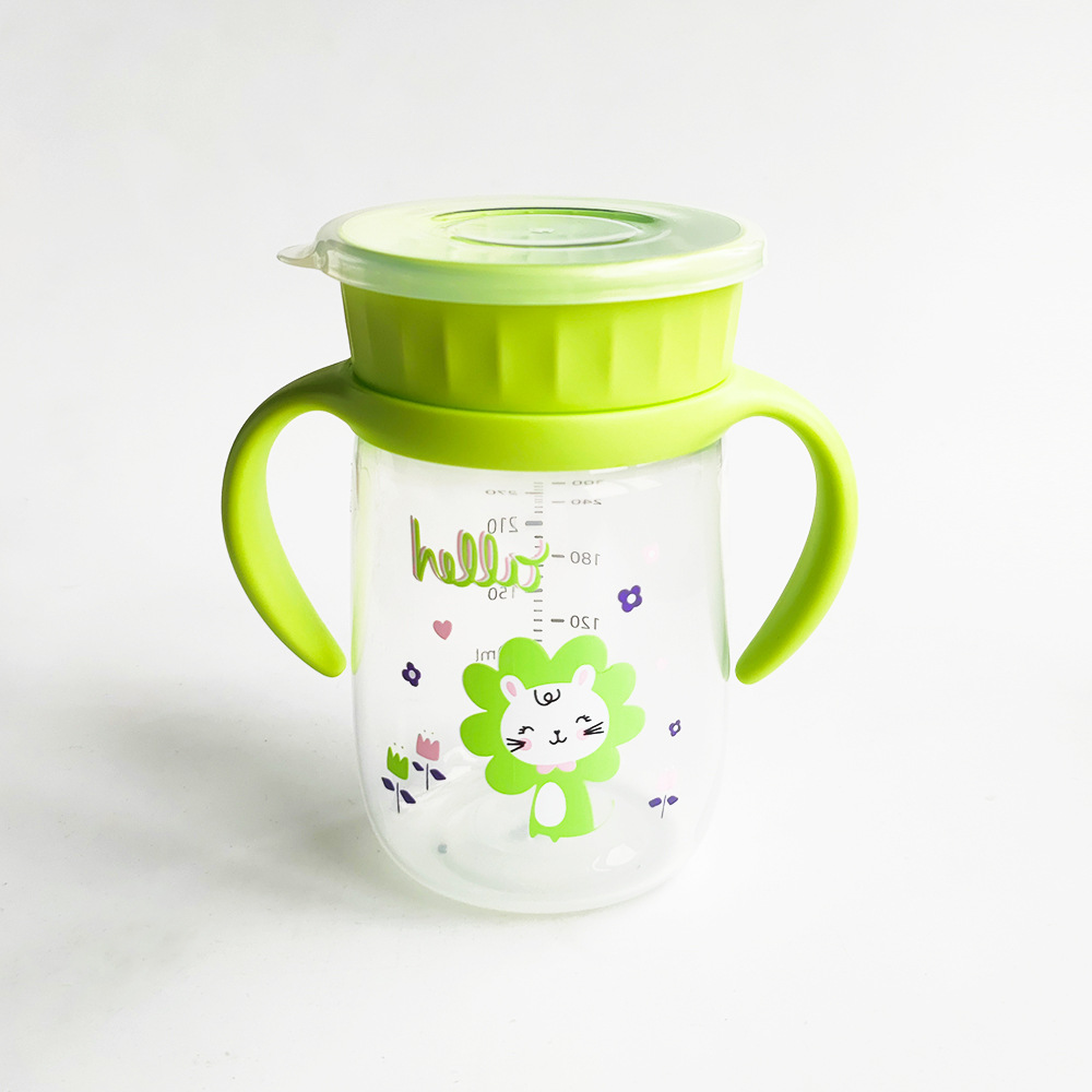 Fabricante de origen Taza de agua para niños Taza de pico de pato Taza de paja Taza de plástico Taza de agua 360 Serie completa de tazas para bebés