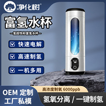 跨境货源Carl定制水杯铝合金高端感商务型高氢浓度富氢水杯制氢杯