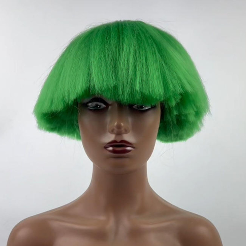 Mushroom Head Synthetic Fiber Wig Fluffy Afro Wig Lady Gaga Bar Nightclub Dance Party Cosplay Wig