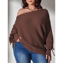 Z 52949 Bead off shoulder batwing knit ����һ����������ë��