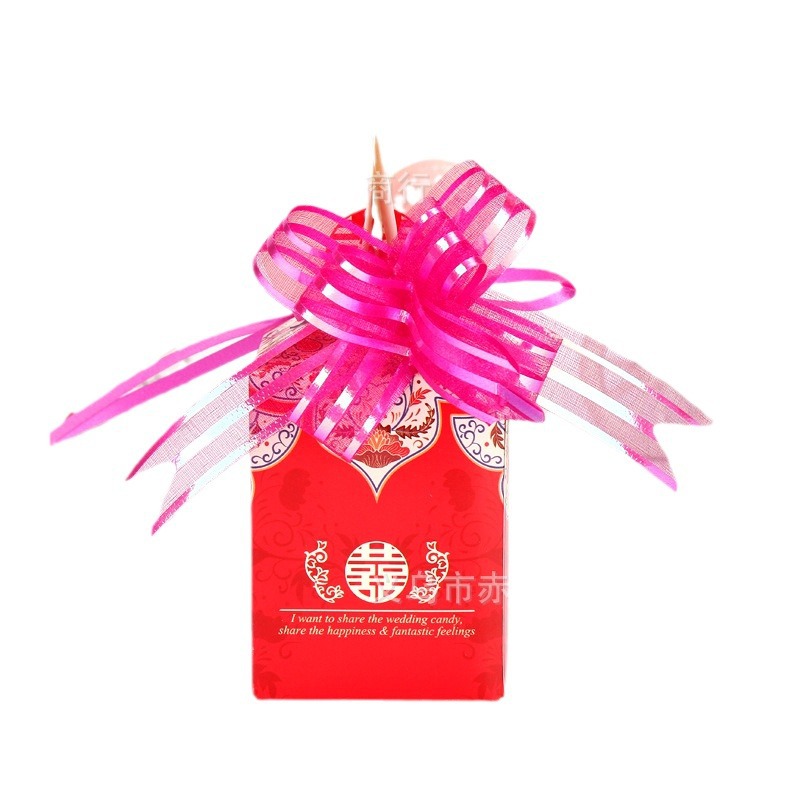 18 tamaño pequeño hilo de nieve dibujado a mano flor regalo embalaje dibujo flor bolsa de Navidad manzana decoración corbata flor cinta al por mayor