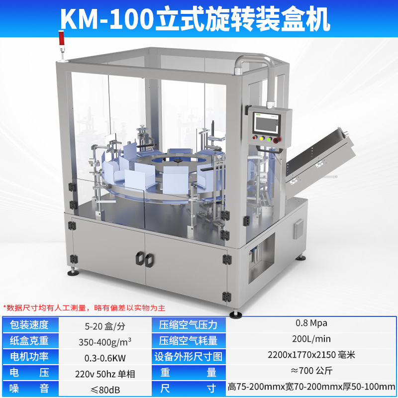 Máquina de envasado de cajas rotativas con cubierta abierta en la línea de producción de cajas automáticas de cajas
