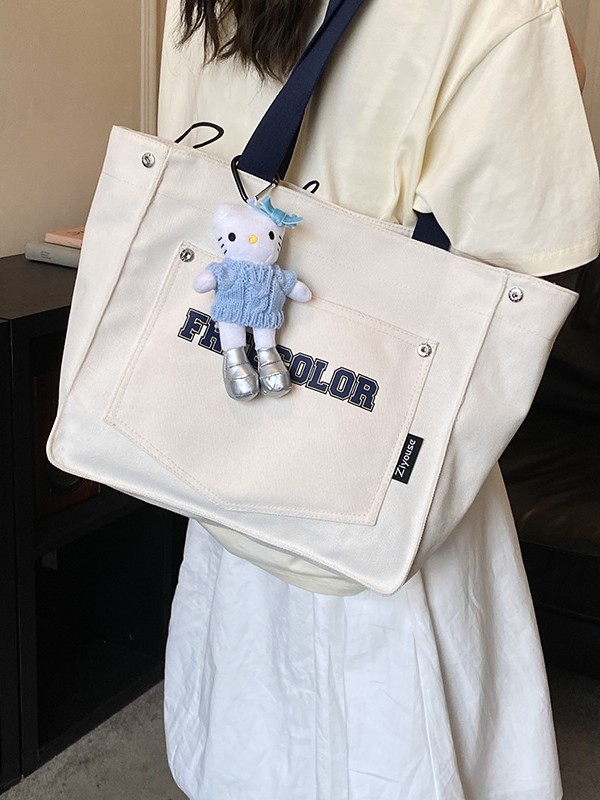 Bolso de lona para mujeres 2026 nuevo bolso de mano casual fuerte de gran capacidad textura alta bolso de viaje coreano