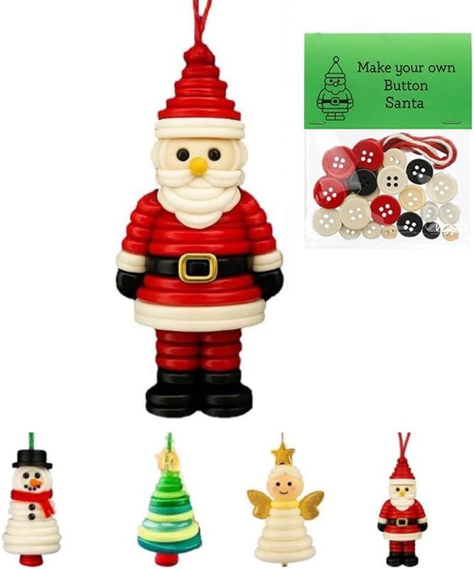 DIY Button Snowman Ornament Kit,|undefined