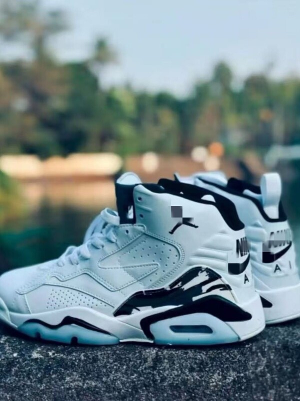 Putian high-quality replica Jordan AJ6 mid-top retro casual sneakers in rose red and mint green basketball shoes