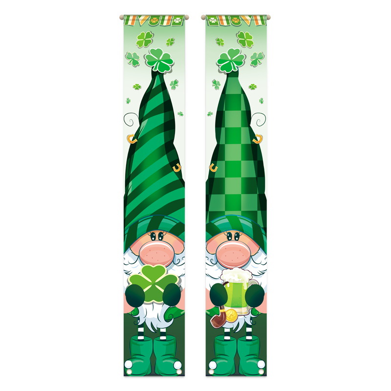 Nueva llegada del día de San Patricio pareado Festival irlandés decoraciones al aire libre interior impresión creativa bandera