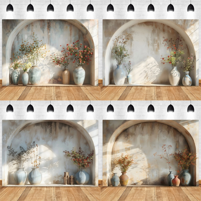 New Simple Plant Arch Photo Studio Photography Background Cloth Indoor Atmosphere Personal Photo Live Cross-border Foreign Trade