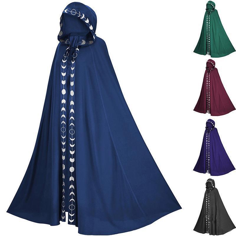 New Lace Hooded Cape Cape Cape Medieval Renaissance Halloween COS Costume