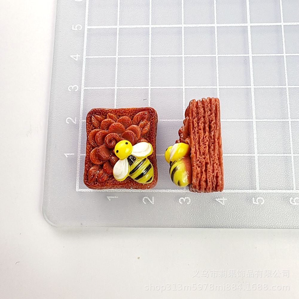 다크 브라운 꿀벌 쿠키