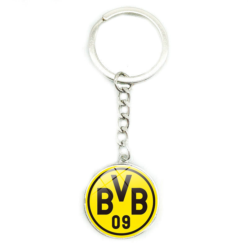 Serie A La Liga Bundesliga Premier League Ligue 1 Equipo de fútbol Emblema Tiempo Gema Llavero Colgante de coche Producción del equipo
