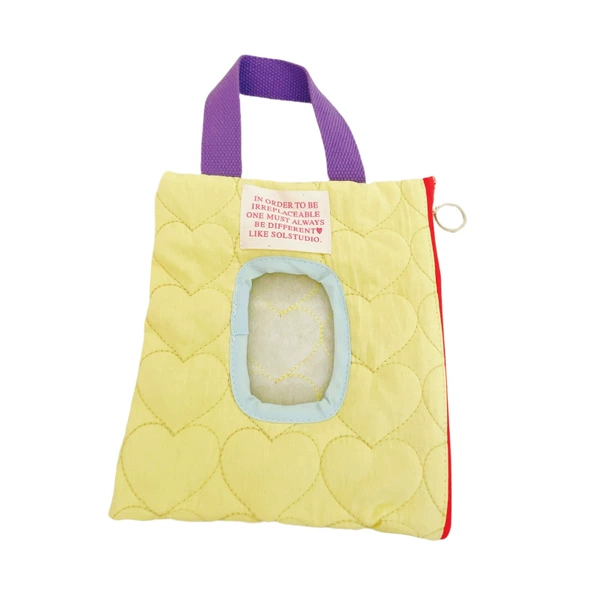 Yellow colored paper, wipes, cover