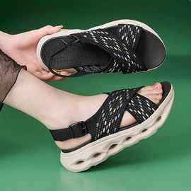 坡跟凉鞋;平底凉鞋;厚底凉鞋