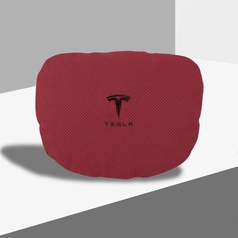 Tesla-specific car headrest and lumbar support for Model 3/Y/S/X, neck pillow, car interior accessories