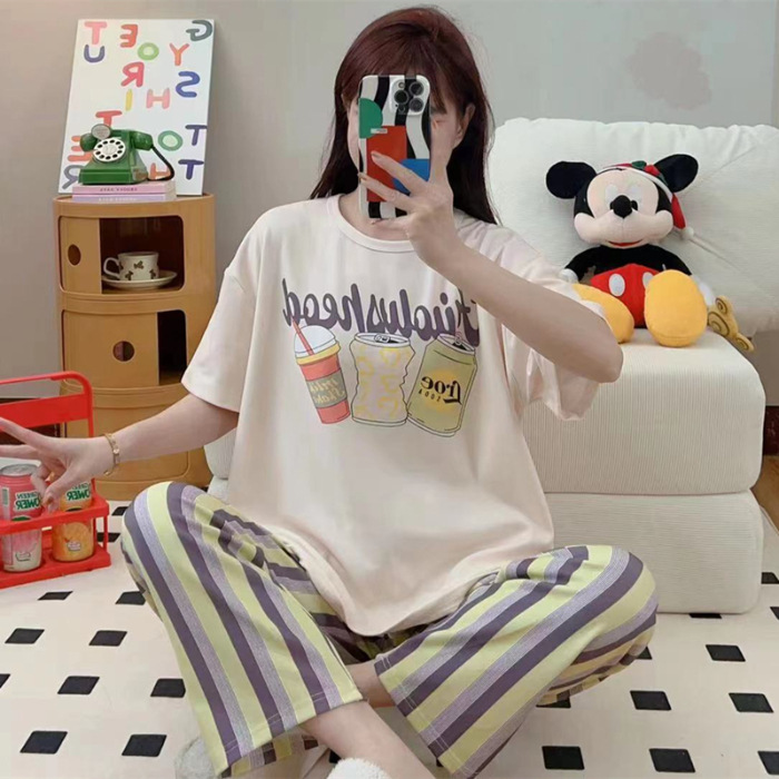Pijamas nuevos pajamas de verano para mujeres pijamas cortos y largos Mickey ropa para el hogar comercio exterior transfronterizo sudeste asiático
