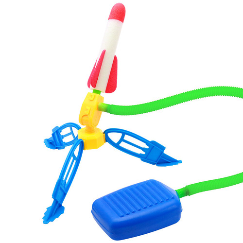 Bestselling Kids Foot-Powered Rocket Toy EVA Foam Outdoor Toy Factory Wholesale Stalls
