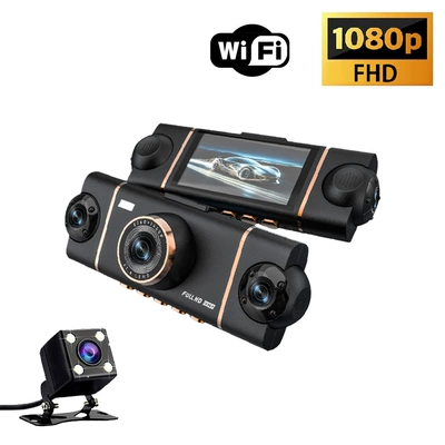 Cross-Border Hot Selling 1080P Four-Lens Driving recorder - four-lenses-no-card