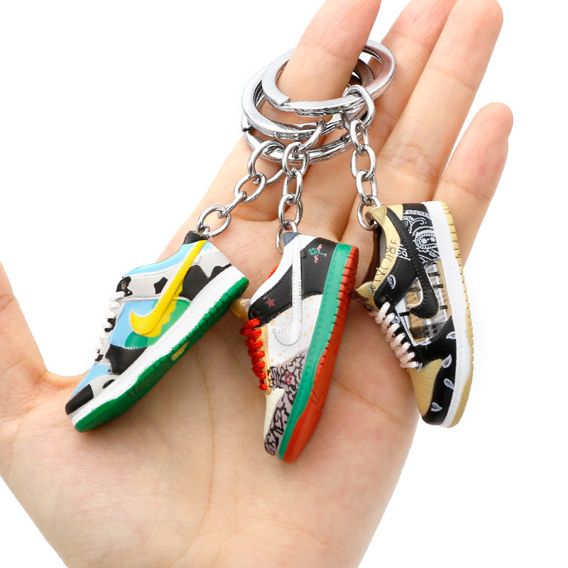 Dunk Skateboard Shoes Keychain Shoe Mold Pendant Bag Aj Pendant Mini Basketball Shoe Jewelry Creative Personalized Gift