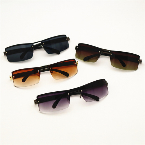 Sunglasses Wholesale Sunglasses Men's Simple Square Sunglasses Male Driver's Glasses Street Stall Supply
