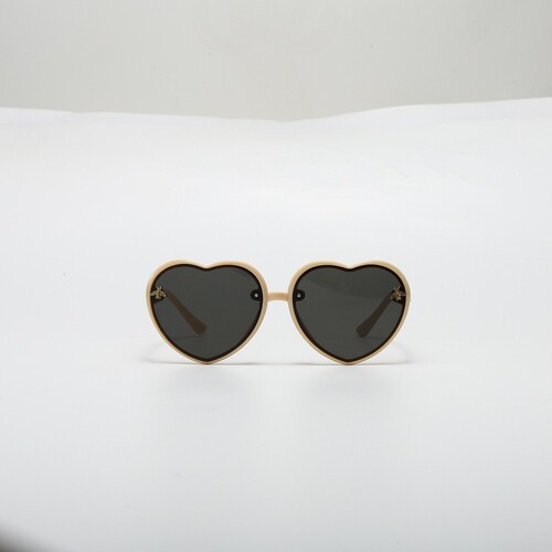Flashy Children's Cartoon New Bee Sunglasses Cute Girls Glasses with Heart Sunshades Trendy and Cool