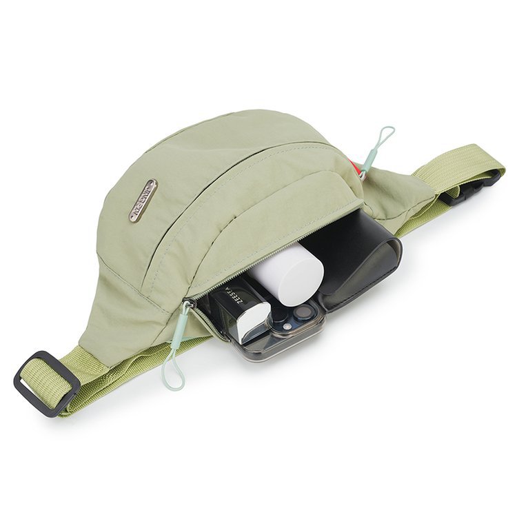 Small Size Unisex Classic Style Sport Style Solid Color Oxford Cloth Waist Bags