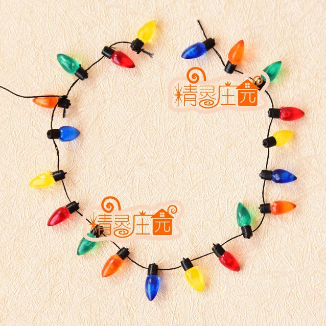 [1/12 Dollhouse Dollhouse Mini Furniture Model Accessories] a String of Colorful Lights, Great for Christmas Decorations