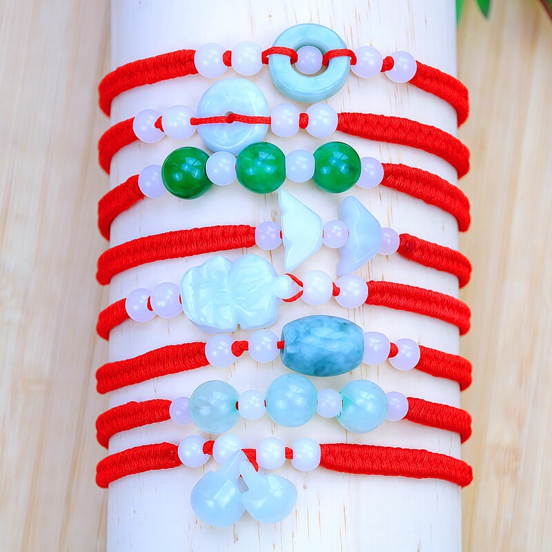 Ethnic Style Jade Pixiu Lutong Red Rope Bracelet Gift for Men and Women's Lucky Red Hand Rope Jewelry Ethnic Style Jade Pixiu Lutong Red Rope Bracelet Gift for Men and Women's Lucky Red Hand Rope Jewelry