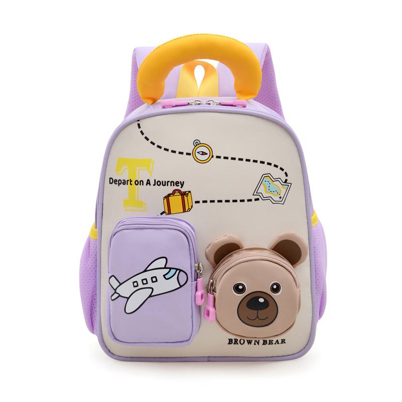 Mochila infantil transfronteriza, mochila transpirable preescolar, mochila escolar de 3 años, 5 años, niños y niñas, mochila pequeña ligera