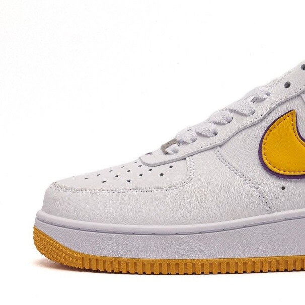 Putian Shoes Kobe Air Force One Af Low-Top Couple Sneakers Purple and Gold Sports Shoes Men's and Women's Low-Top Casual Skate Shoes