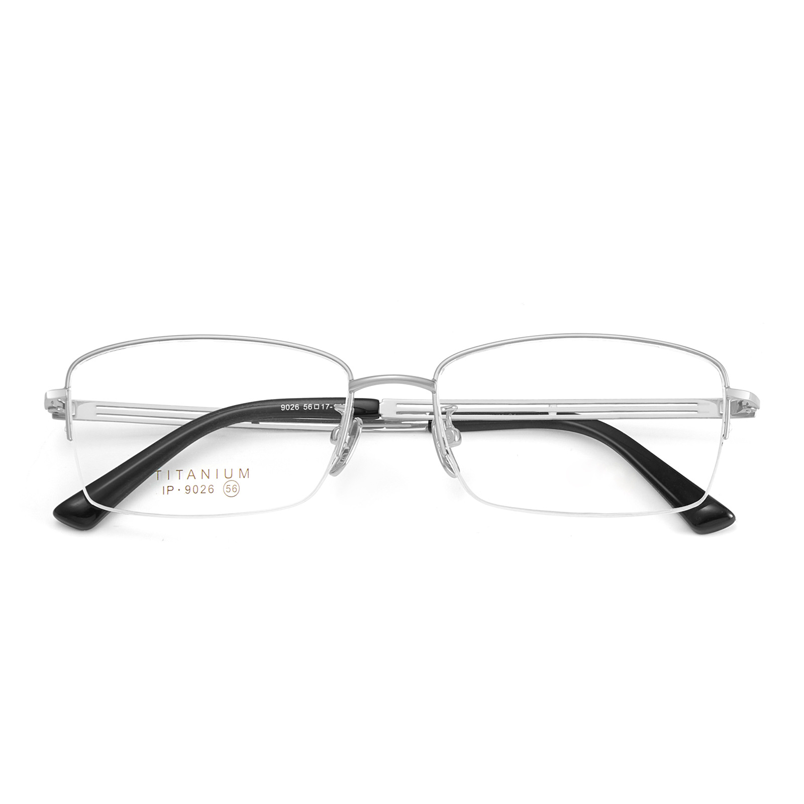 Hombre de negocios casual medio marco de gafas de titanio puro al vacío IP galvanoplastia resistente a la corrosión con gafas Danyang lote