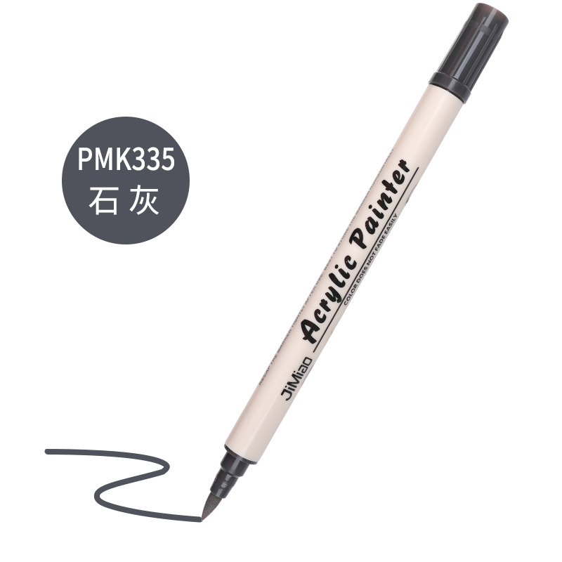 Marcador de acrílico nuevo núcleo de algodón pluma de doble cabeza 36 color marcador único al aire libre pintura acrílica acuarela pluma