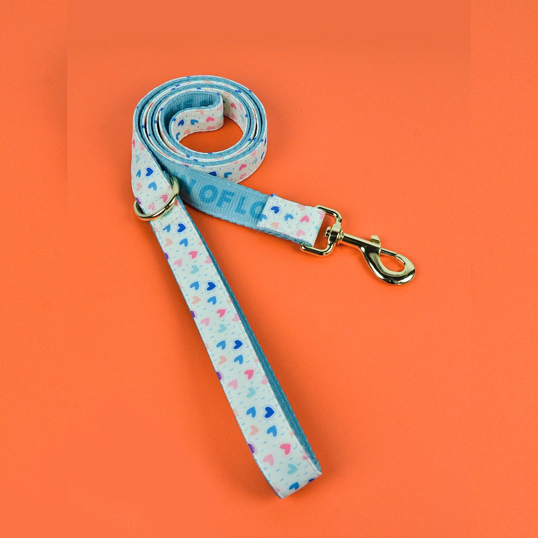 흰색 사랑 견인 로프