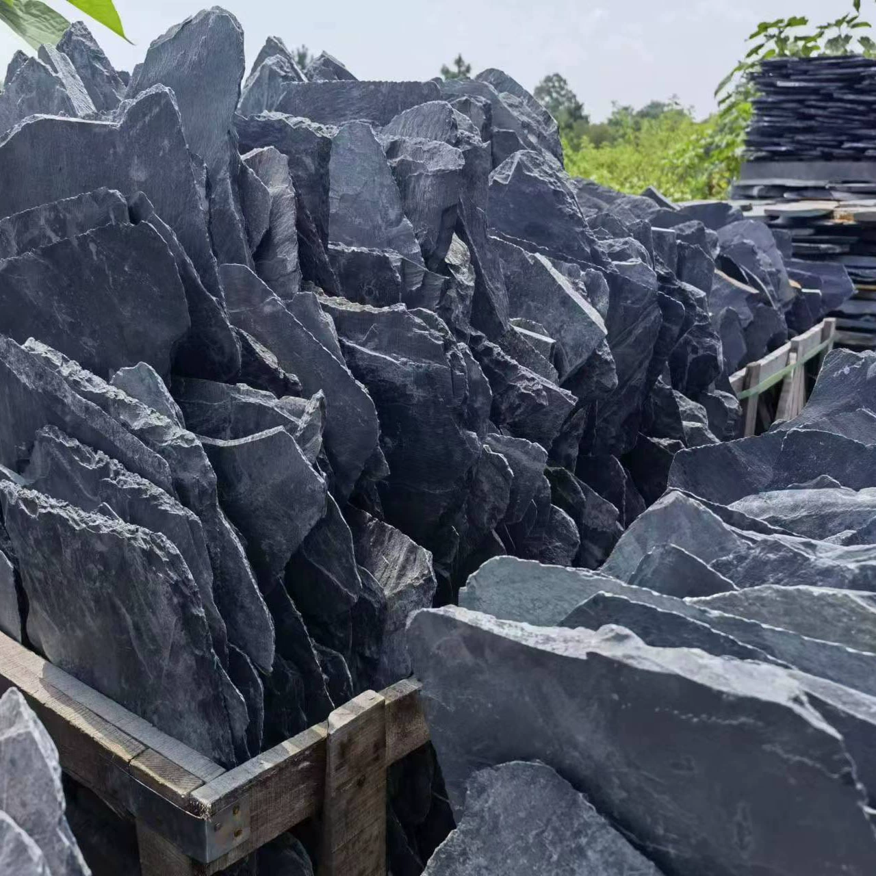 Нерегулярные bluestone сланца бассейн ДНО КАМЕНЬ бассейн декоративная очистка красивый неупорядоченный камень сад пейзаж камень