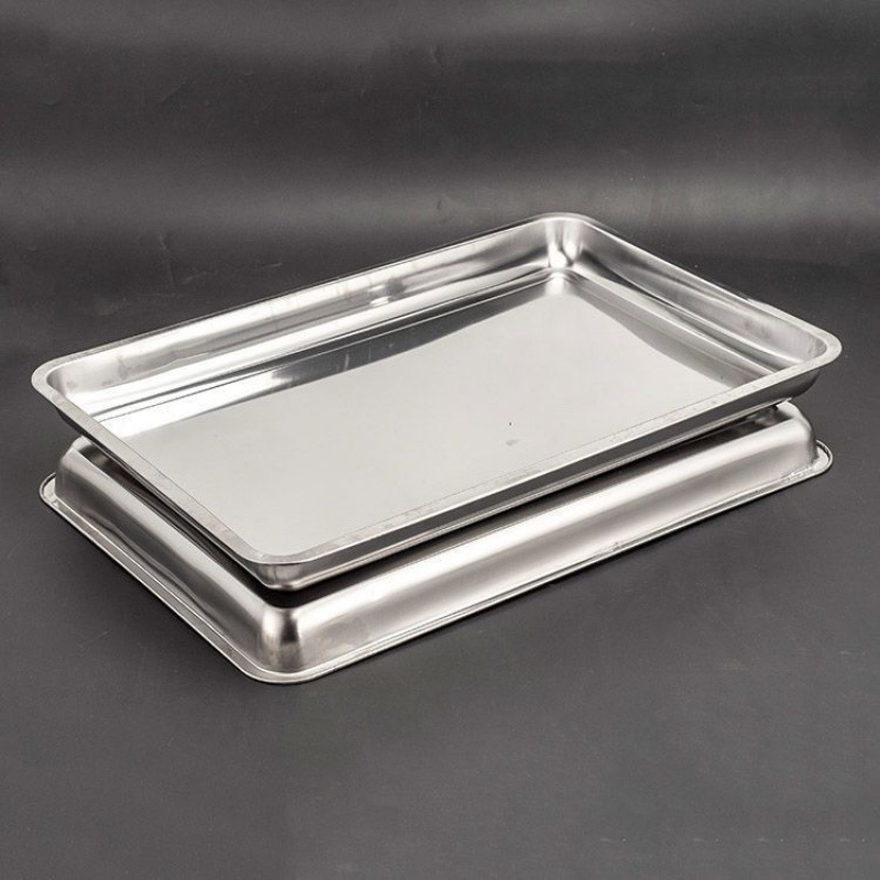 角皿304ステンレス皿長方形蒸し器焼き皿商用家庭用鉄皿料理皿トレー|undefined