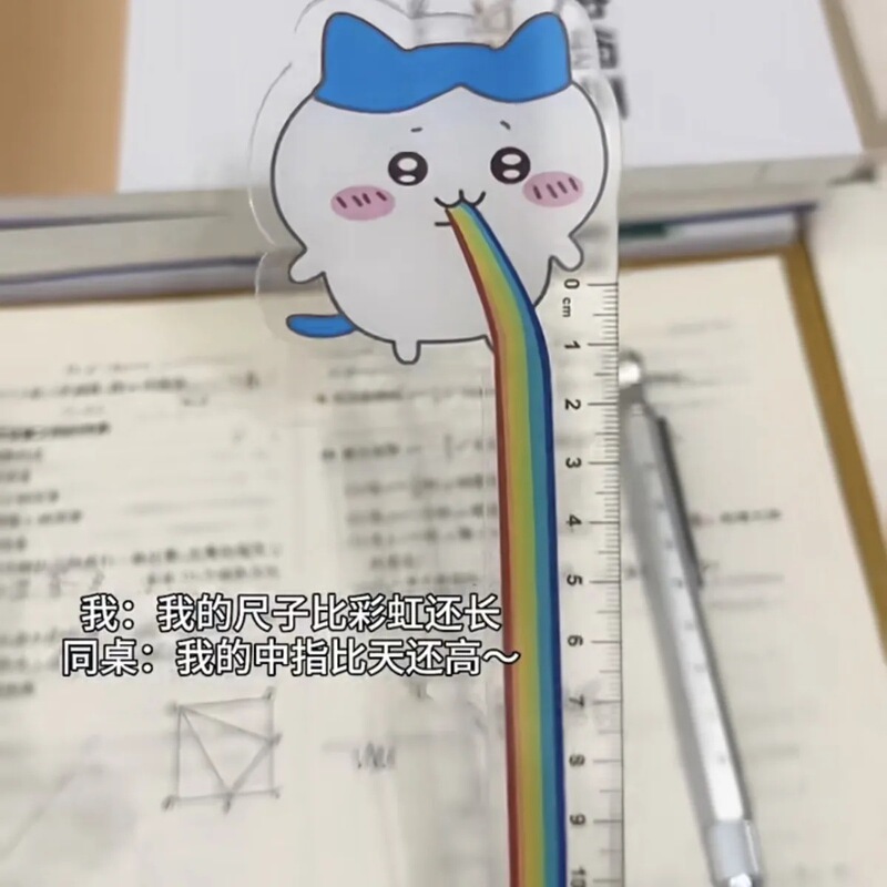 かわいいチイカワ透明定規漫画チイカワアニメーション周辺学生文具用品 15 センチメートル定規|undefined