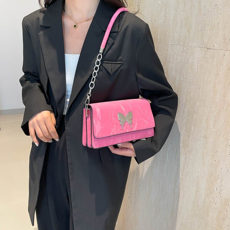 Modische und einfache Schleife Handheld Unterarm Damen 2024 Neue Stil Kette Mode Single Schulter Pendler Kleine Quadrat_voghion.com