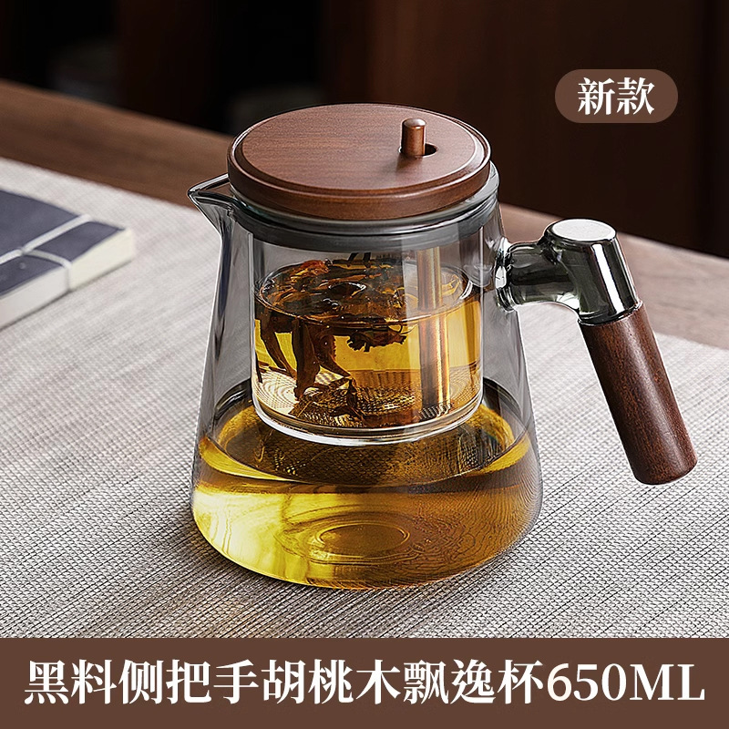 高ホウ素のケイ素の漂っているティーポットの家庭用の工夫の茶器のお茶は分離して花のティーポットを濾過します。|undefined