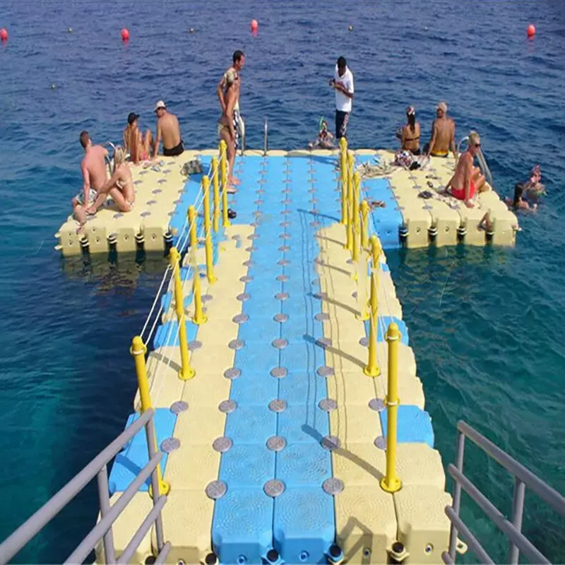 水上浮筒浮箱钓鱼平台游艇龙舟码头摩托艇泊位塑料浮桶