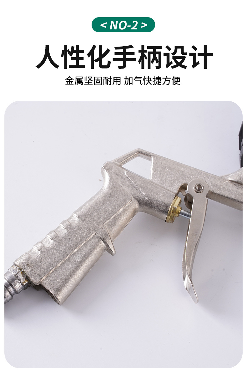 High-Precision Tire Pressure Gauge with Inflatable Air Measuring Head and Digital Display for Monitoring Car Tire Pressure