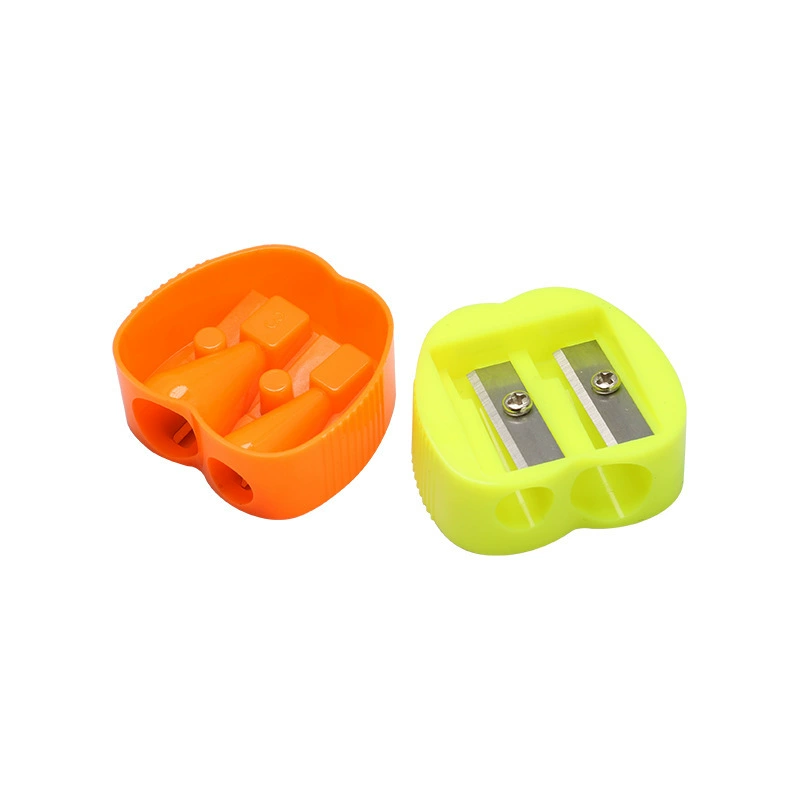 Apple, sharpener, stationery, eyebrow pencil, knife