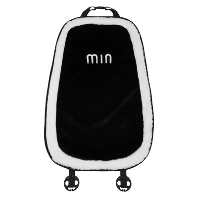 Winter plush car seat cushion, Seat cushion, seat cover - rabbit-fur-cushion-with-white-edges-and-backrest