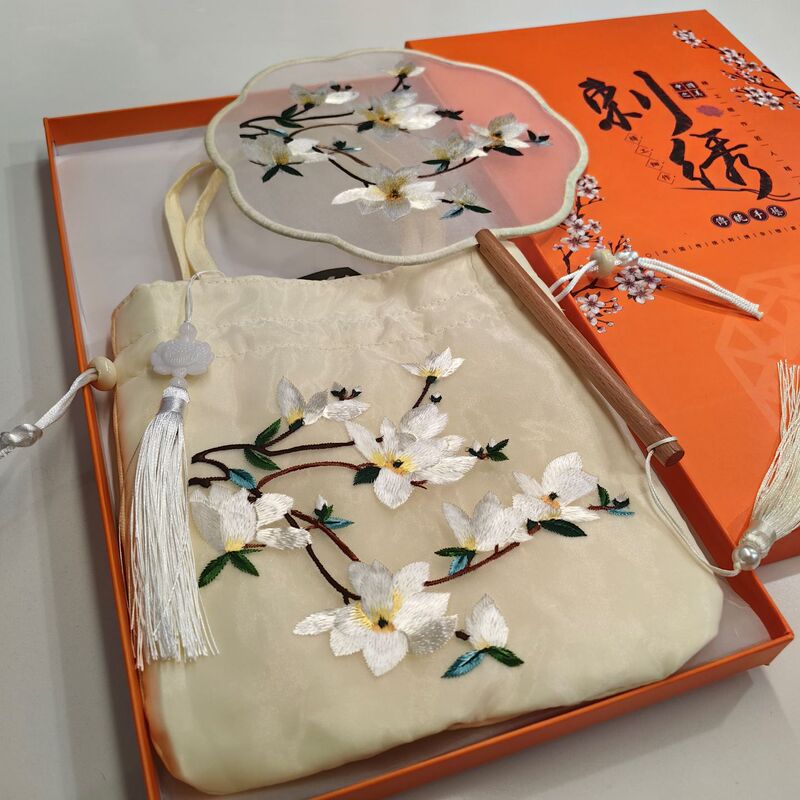 【蘇州刺繍ギフト】蘇州刺繍扇子、古代風扇子、刺繍扇子、蘇州刺繍扇子、中国風|undefined