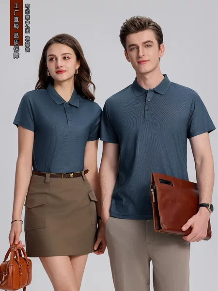 Asia-Europe Code Version Solid Color Short-sleeved POLO Shirt Enterprise Staff Work Clothes Team Activity Advertising Shirt Foreign Trade T-shirt